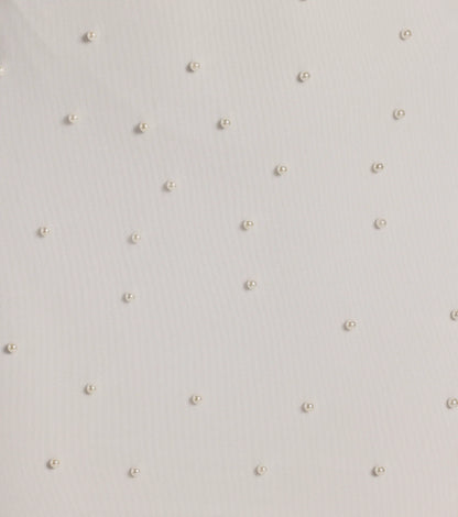 Upscale Company Cowl Halter Faux Pearl Mini Dress