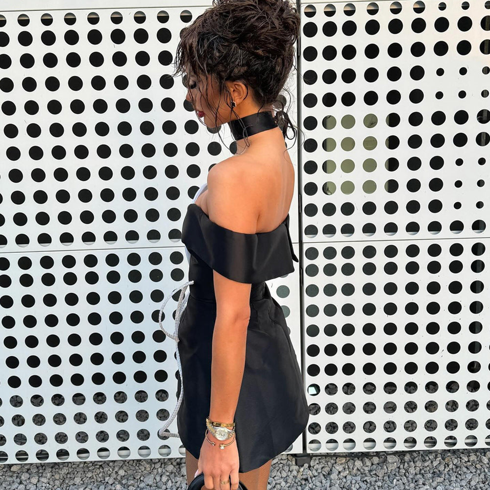 Slimming Floral Tube Top Bandage One Piece Dress Short Bandage