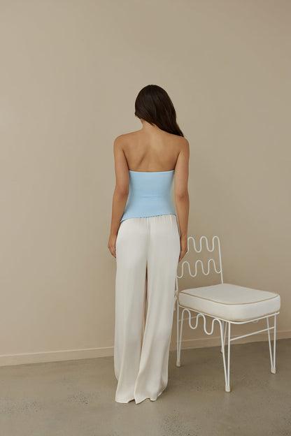 Luna Loves Strapless Top Blue