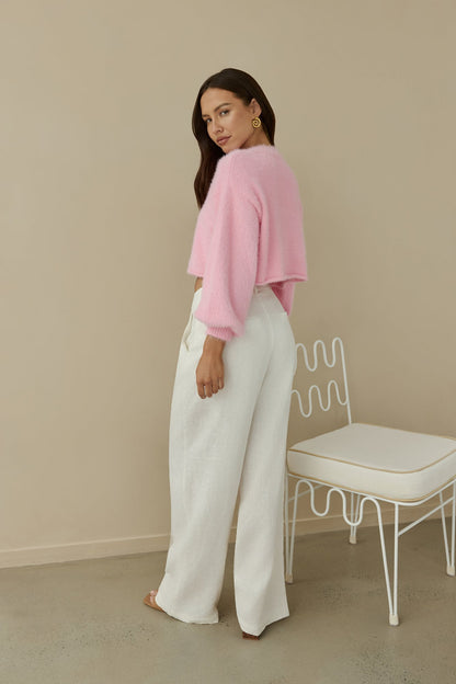 Cloud Nine Fluffy Cardigan Pink