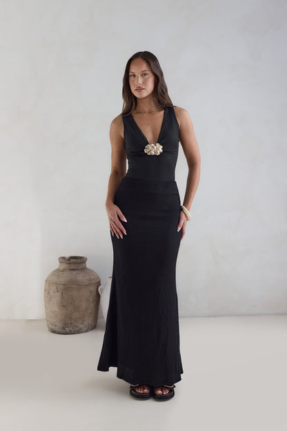 Somewhere She Shines Bodysuit Black