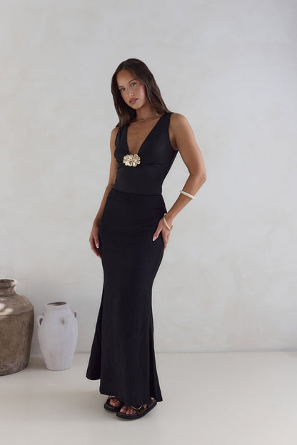 Somewhere She Shines Bodysuit Black