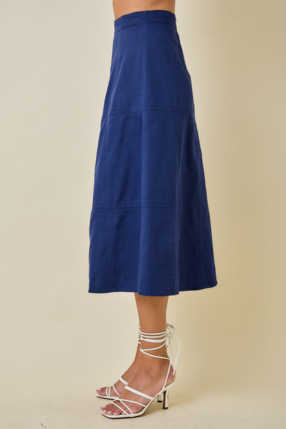 Fae Midi Denim Skirt