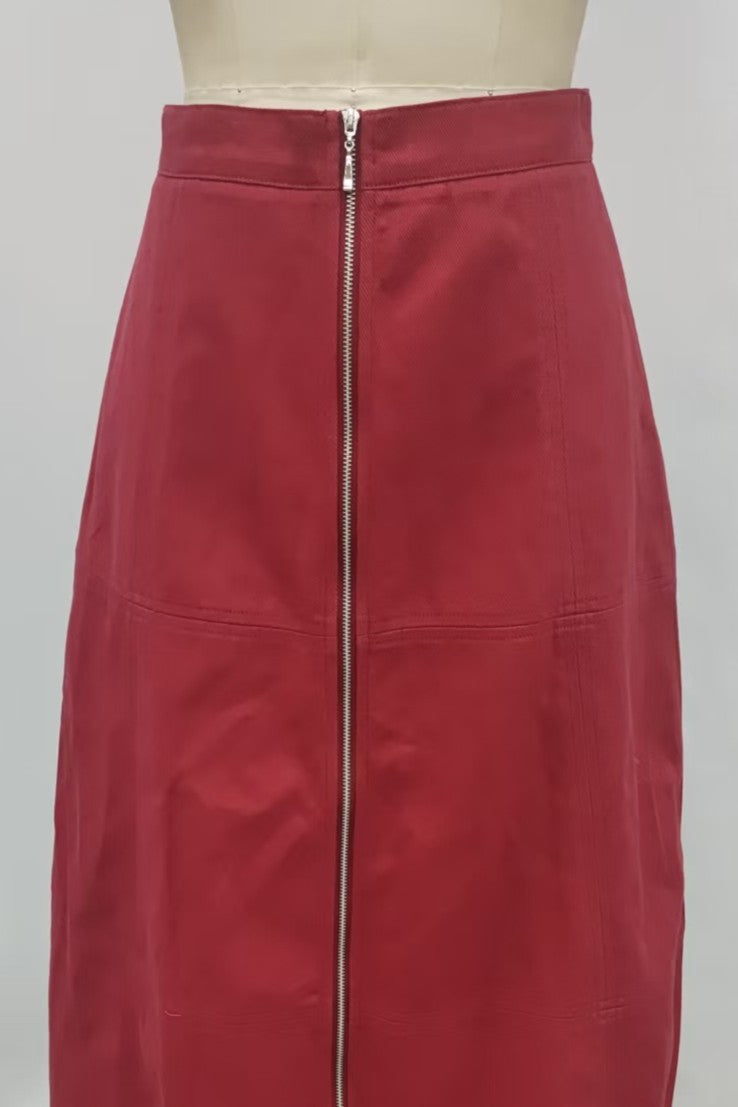 Fae Midi Denim Skirt