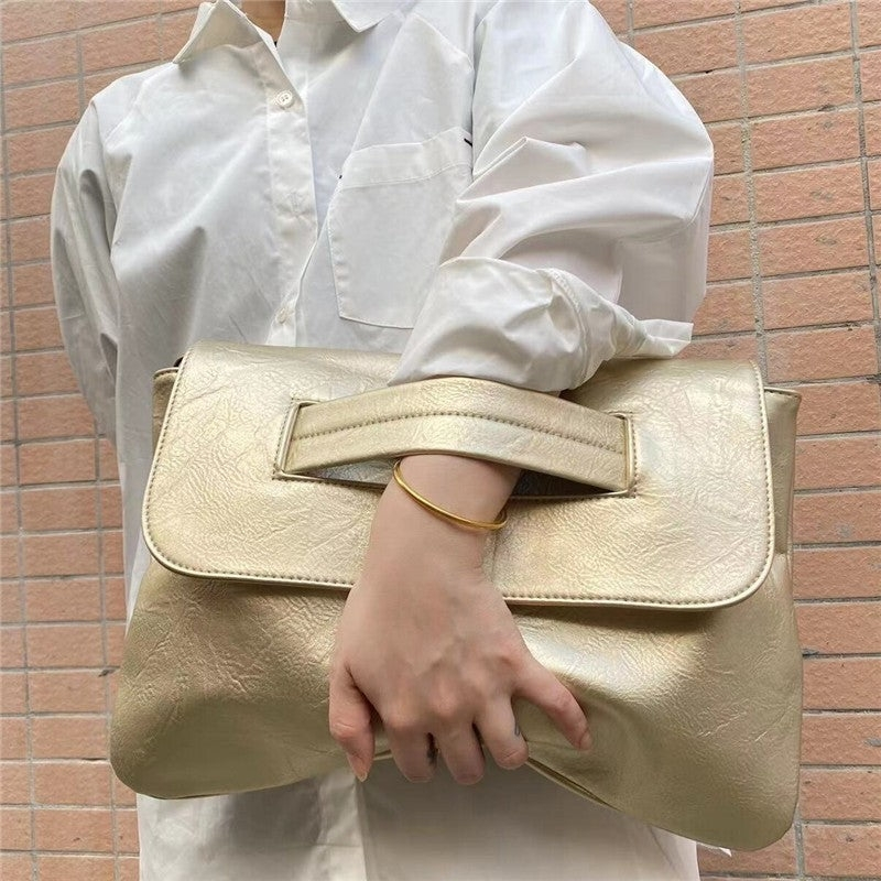 Champagne Gold Statement Clutch