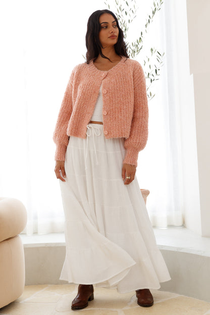 Ice Queen Knit Cardigan Pink