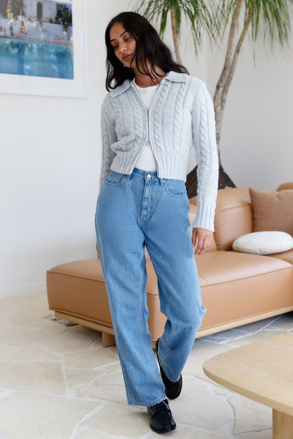 Winter Bliss Knit Cardigan Grey