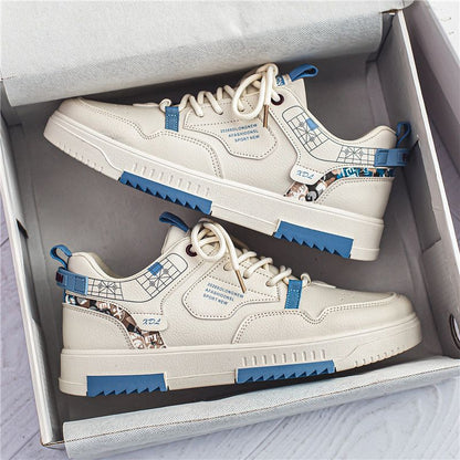 White Low-Top Sports Casual Shoes