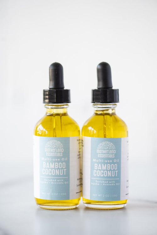 The Bamboo and Coconut Body & Hair Oil By Motherland Essentials