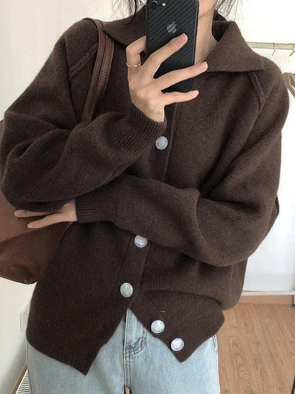 Vintage button front knitted sweater