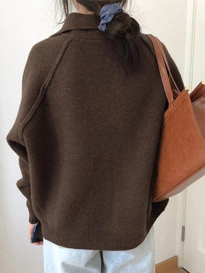 Vintage button front knitted sweater