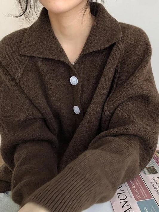 Vintage button front knitted sweater