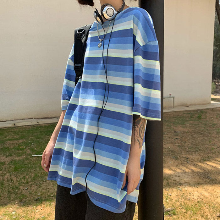 Run Your Game Striped T-Shirt