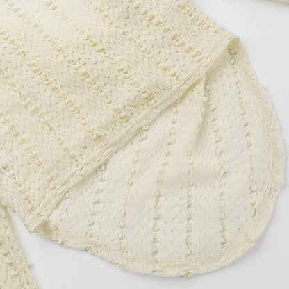 White Deep Cowl Neck Long Sleeve Top