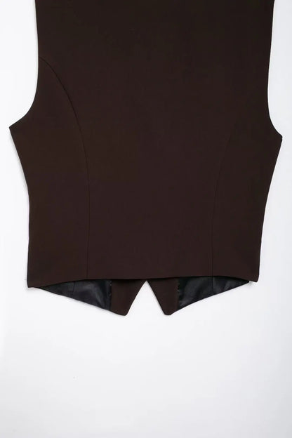 Side Slit Top Pocket Sashes Design Pant Suit