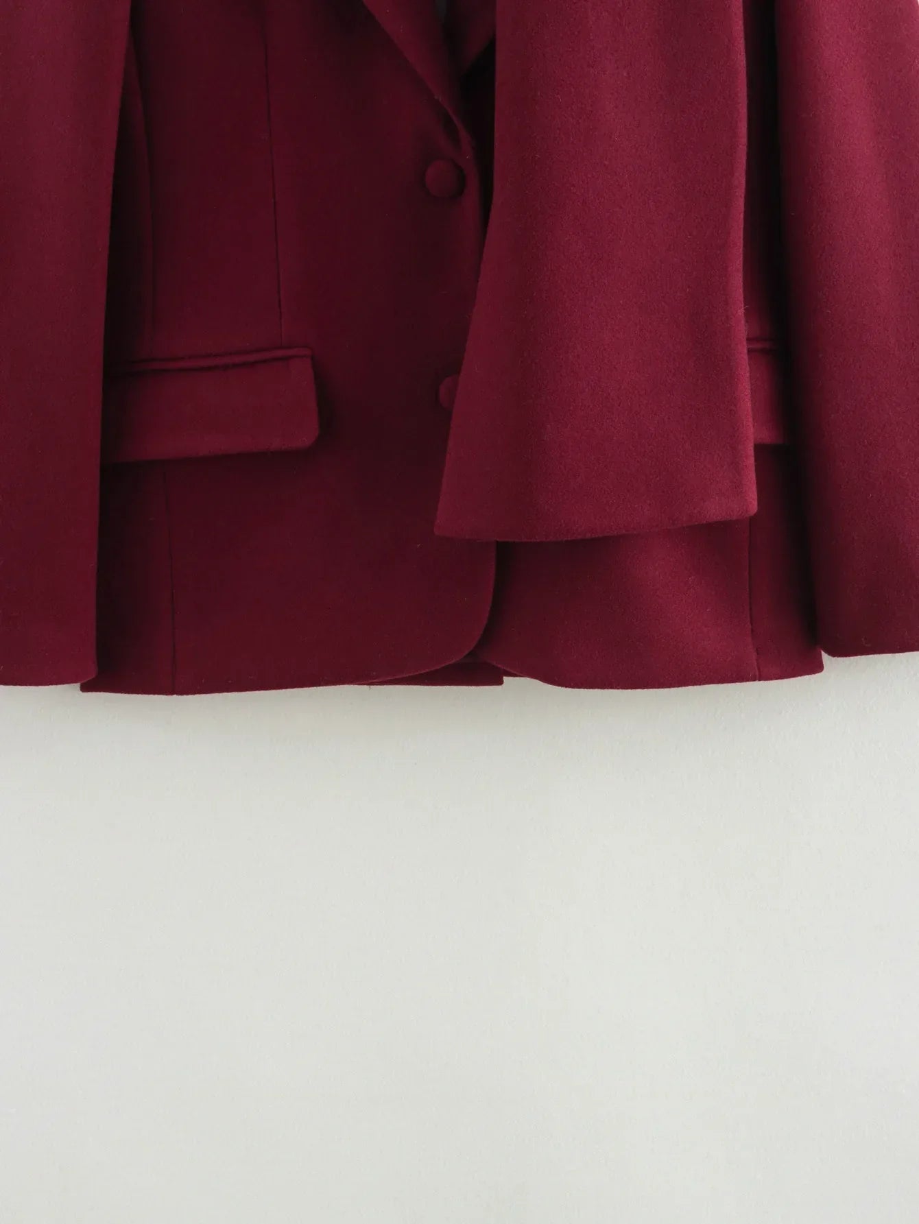Woolen Blazer Jacket  Loose Long Sleeve Coat