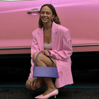 Pink Bow Blazer