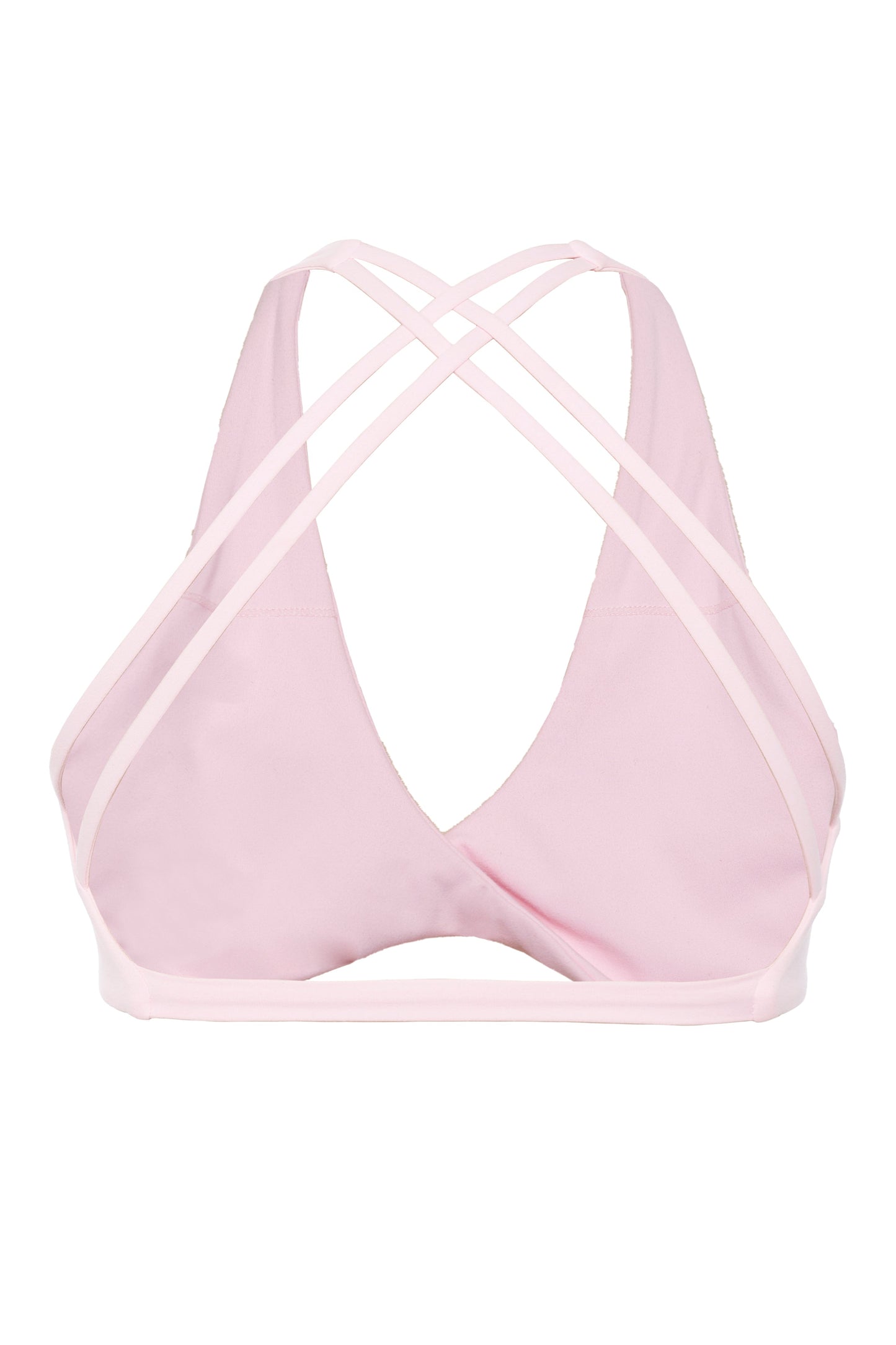 Mia Cross Sport Bra - Pink