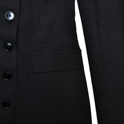Turn-down Collar Buttons Blazer Mini Dress