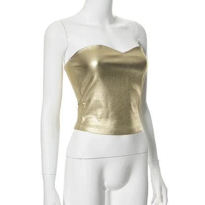 Women Sleeveless Bustier Tube Top