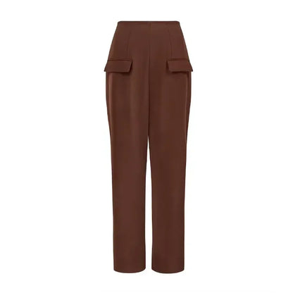 Square Collar Halter Top and Long Pant Suit