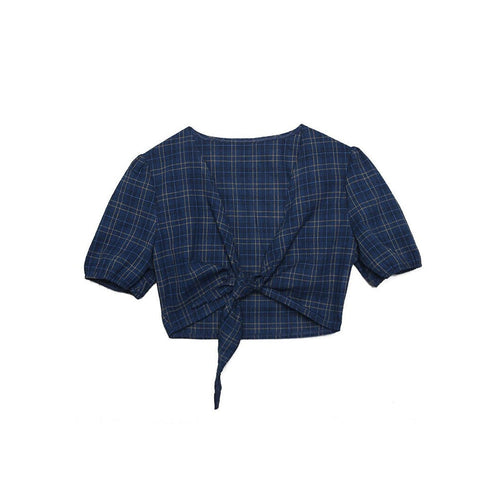 Skippin  School Plaid Top