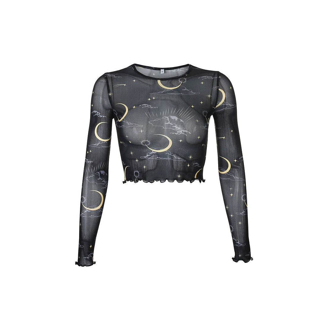 Sun & Moon Mesh Top