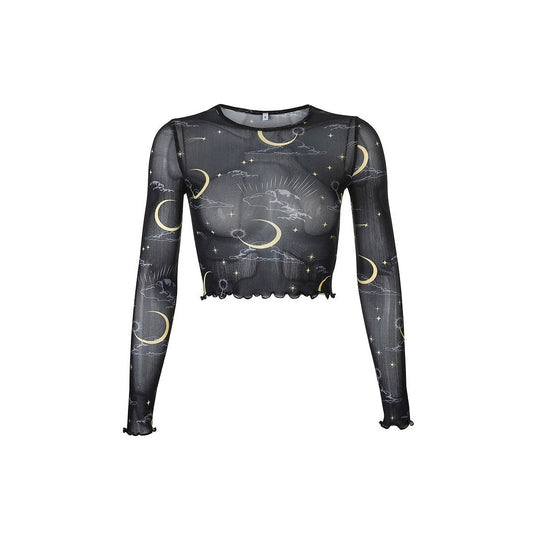 Sun & Moon Mesh Top