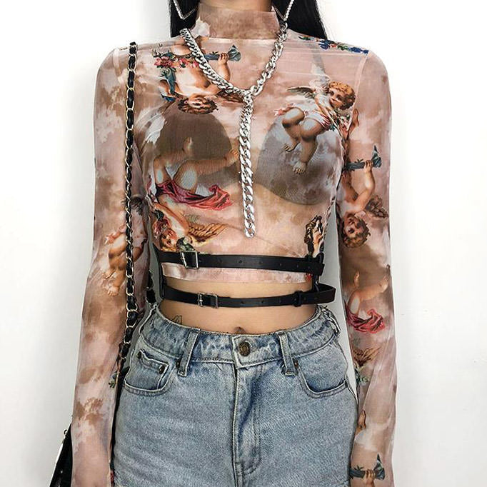 Taupe Angel Top