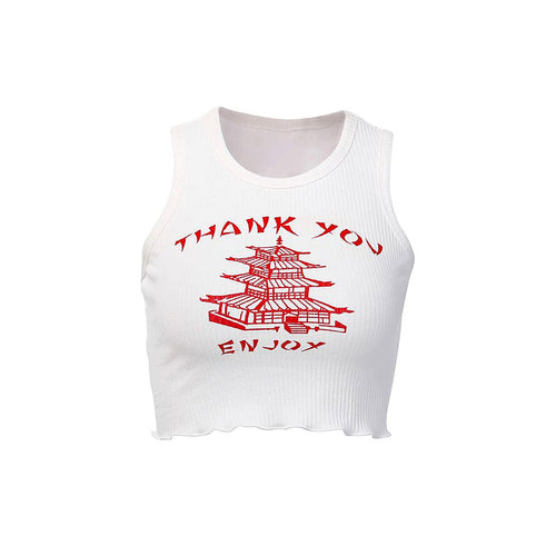 Thank You Ribbed Top