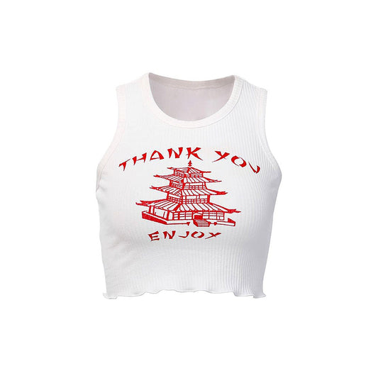 Thank You Ribbed Top