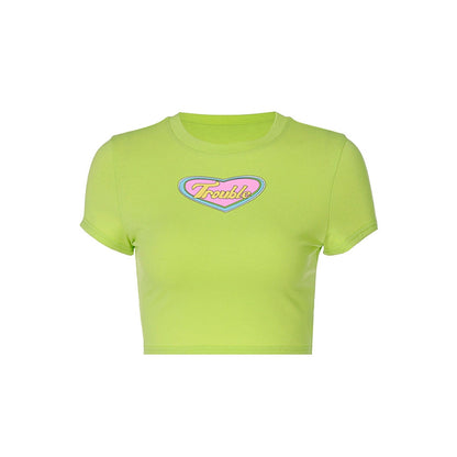Trouble Crop Top in Green