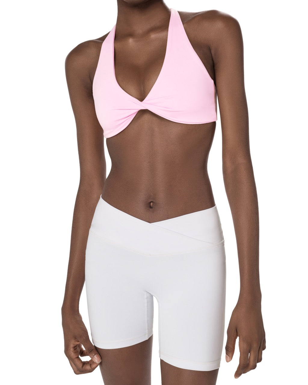 Zoe Scrunch Shorts - White