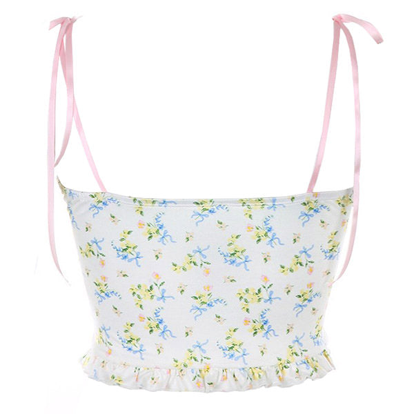 Y2K Floral Tank Top