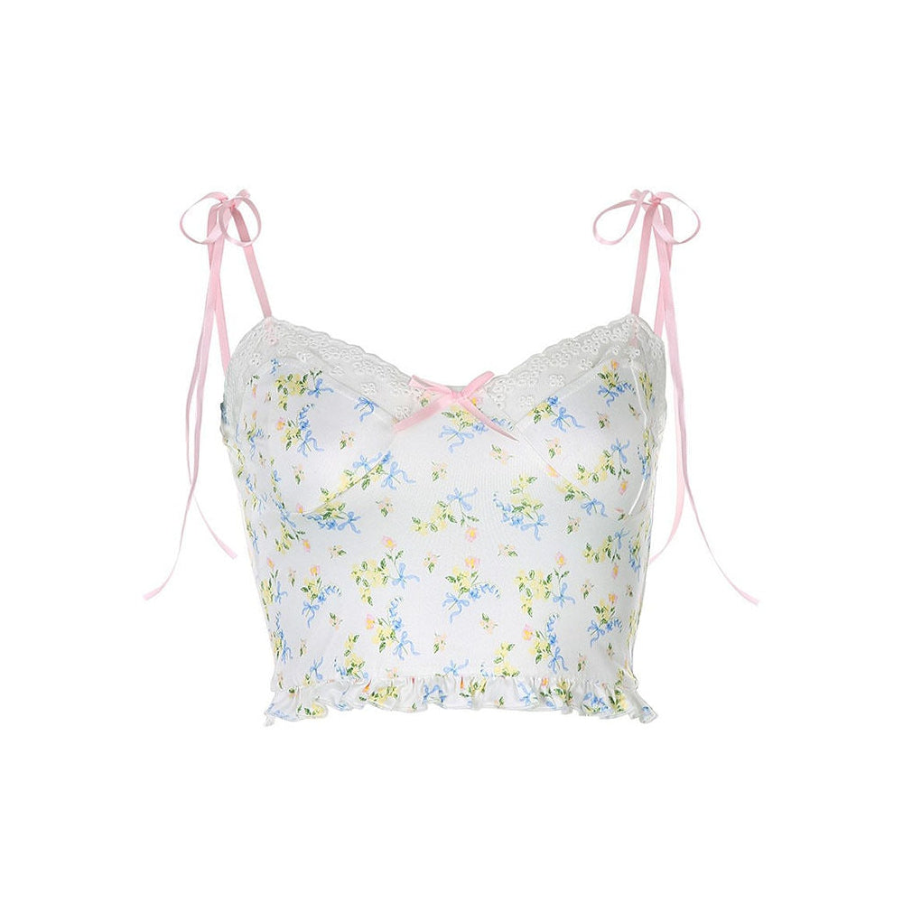 Y2K Floral Tank Top