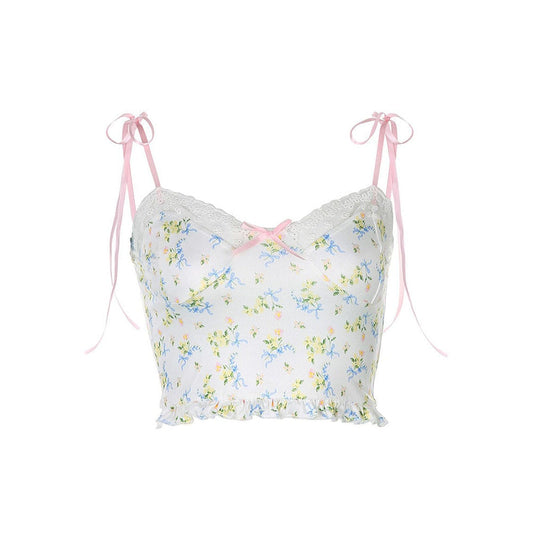 Y2K Floral Tank Top