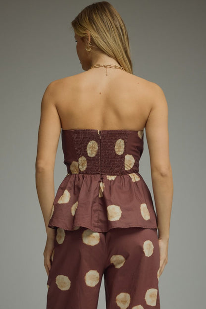 Heidy Peplum Strapless Top