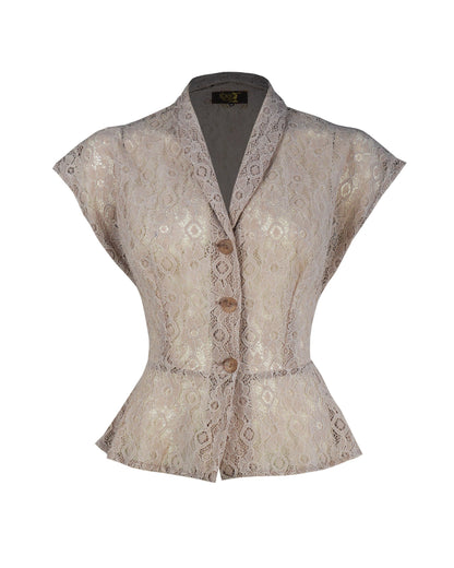1950s Merle Blouse - Desert Lace